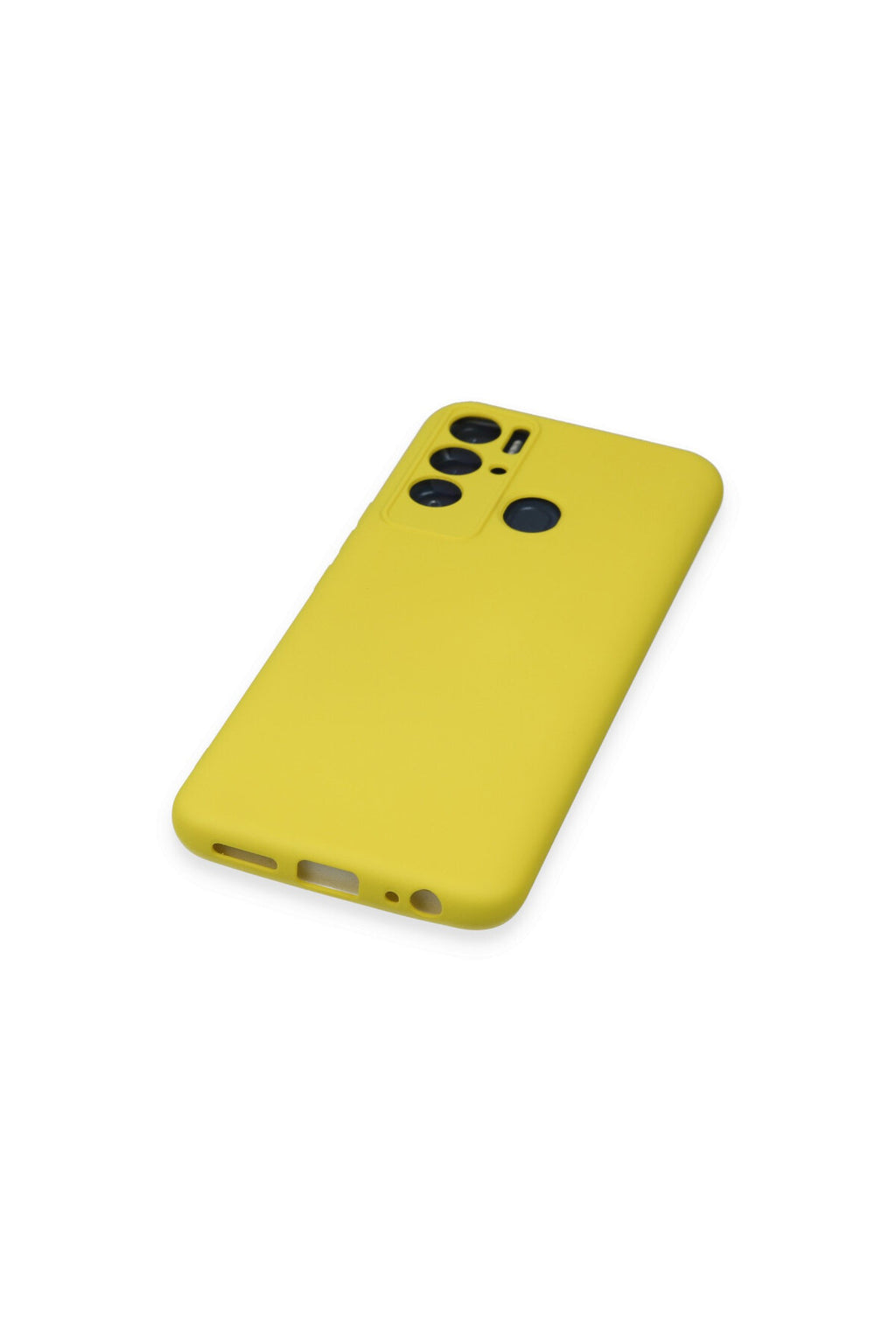Tecno Pova Neo Kılıf Nano içi Kadife Silikon - Sarı