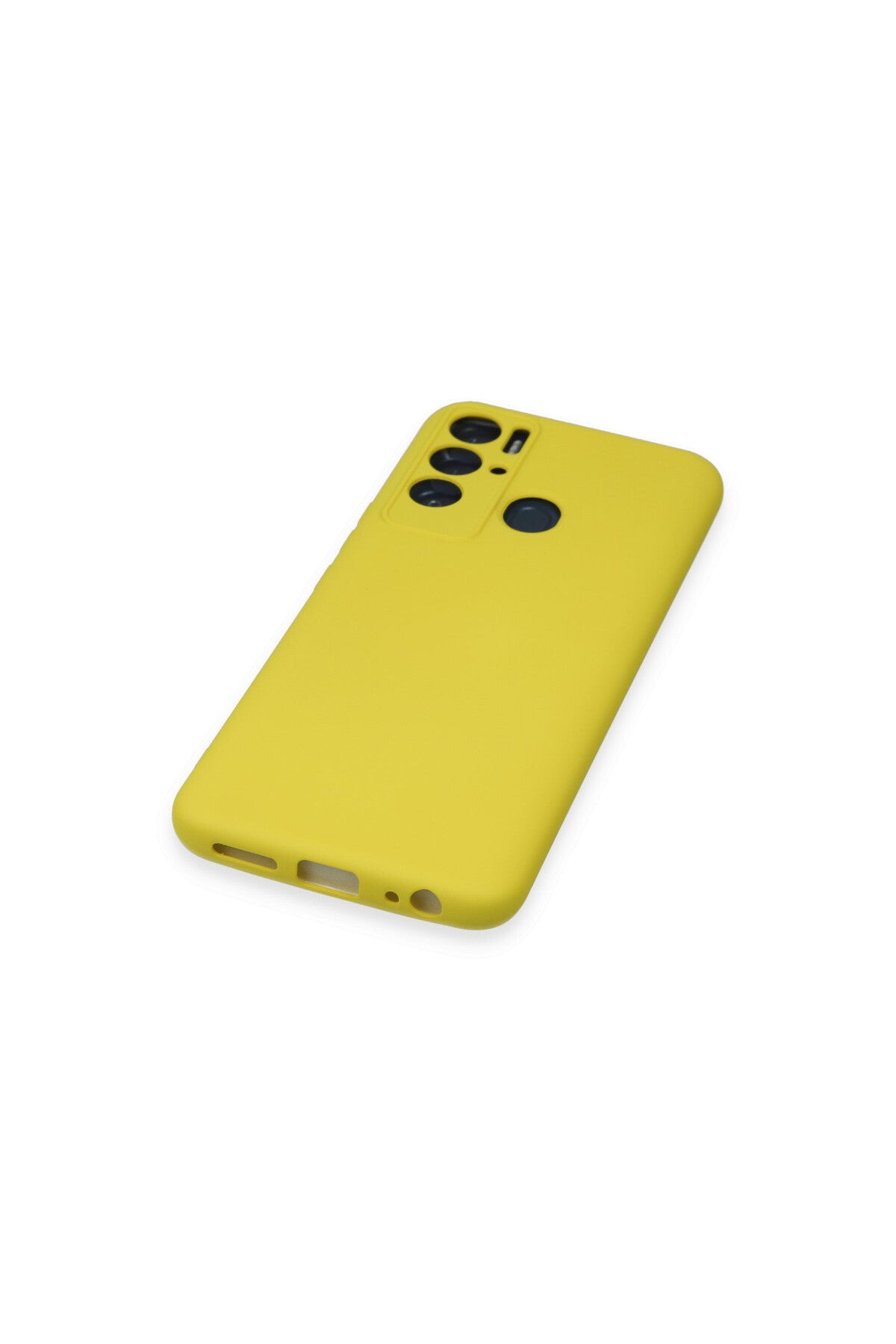 Tecno Pova Neo Kılıf Nano içi Kadife Silikon - Sarı