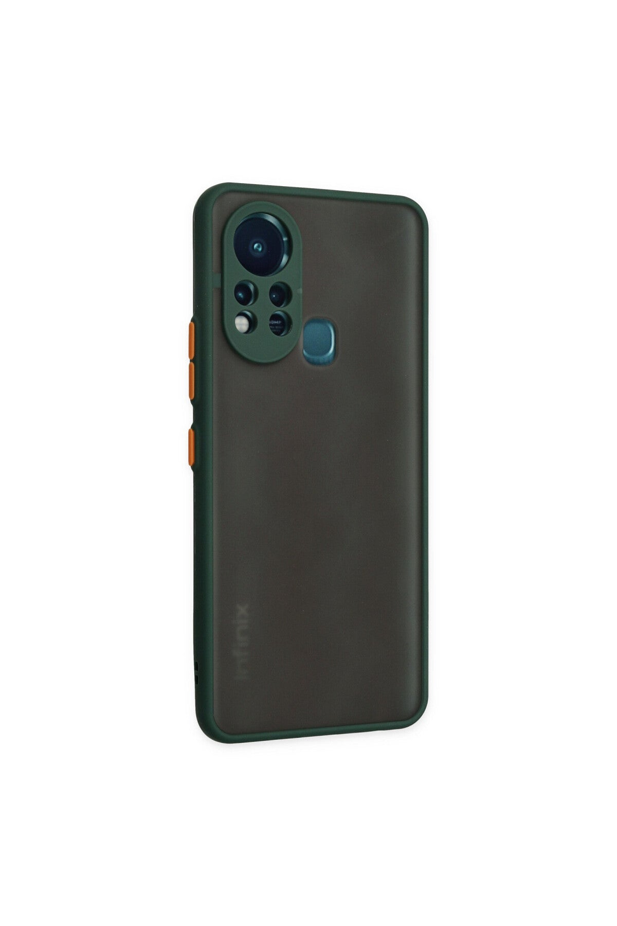 İnfinix Hot 11s Uyumlu Kılıf Montreal Silikon Kapak - Yeşil