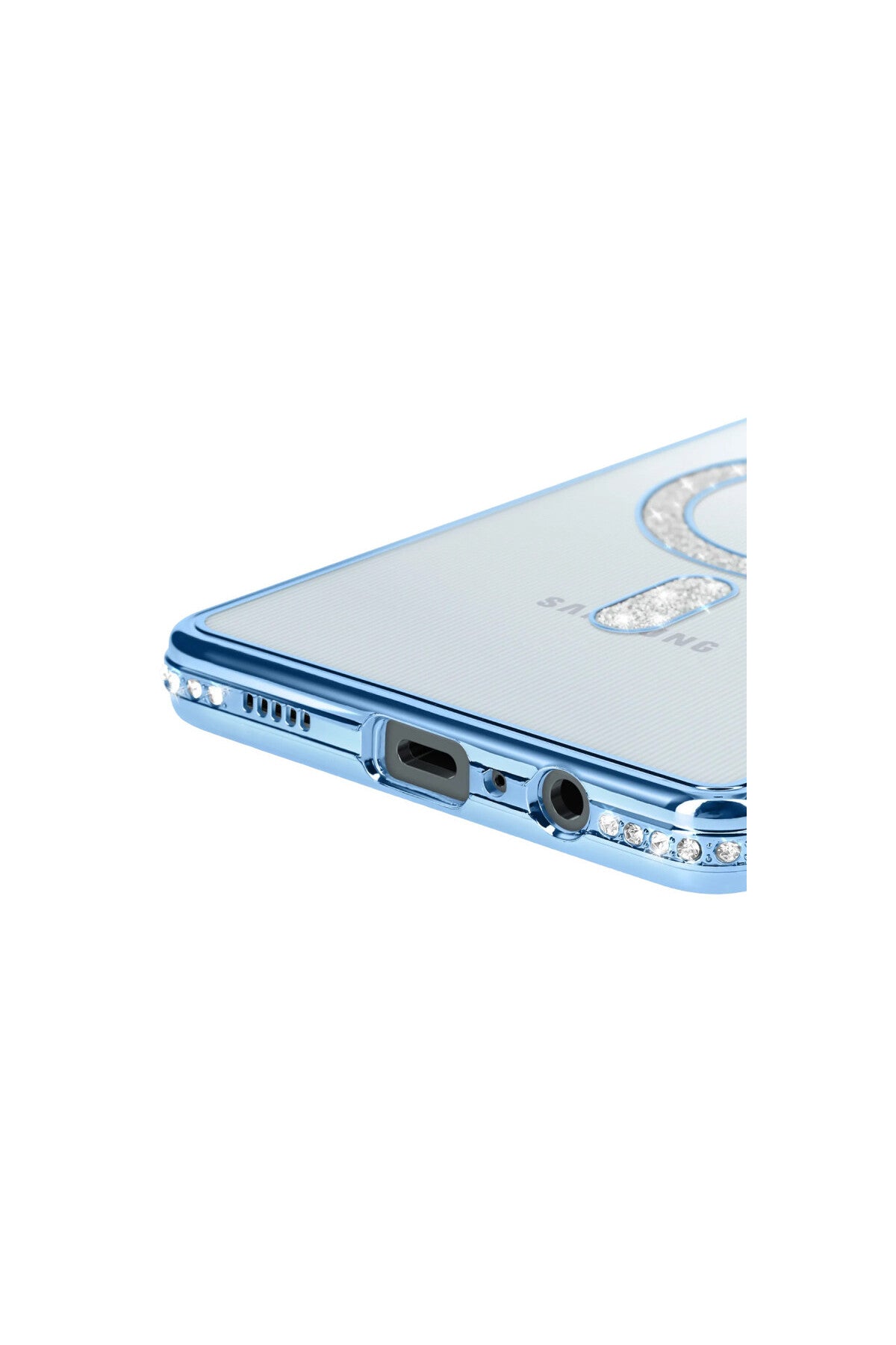 Samsung Galaxy A06 Uyumlu Joke Simli Magneticsafe Kılıf - Mavi