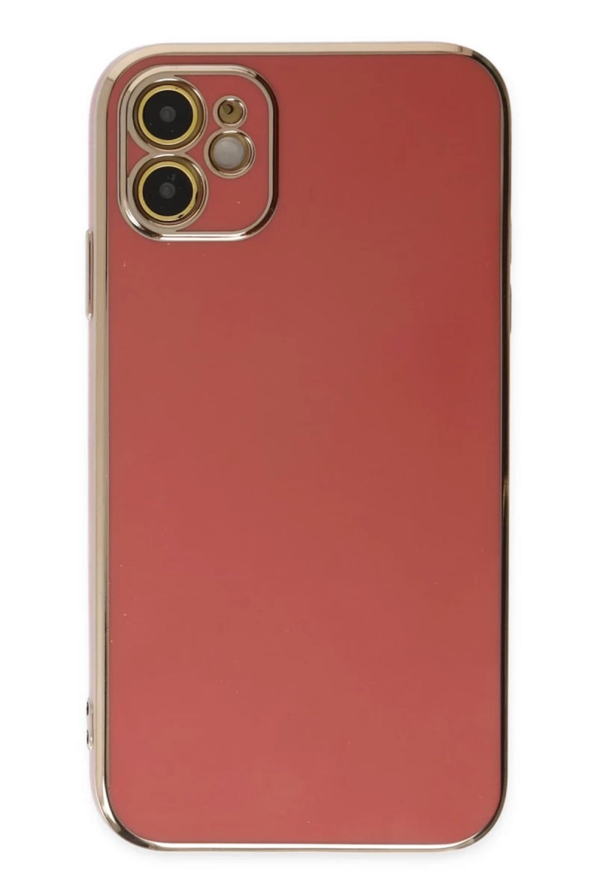 Apple iPhone 12 Uyumlu Kılıf Volet Silikon - Kırmızı