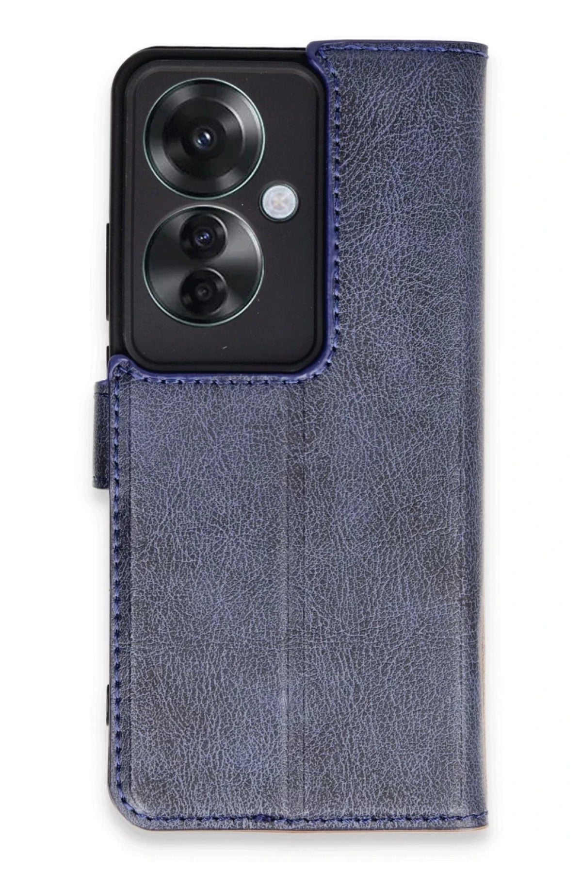 Oppo Reno 11F Uyumlu Kılıf Trend S Plus Kapaklı Kılıf - Lacivert