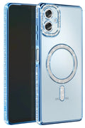 Samsung Galaxy A06 Uyumlu Joke Simli Magneticsafe Kılıf - Mavi