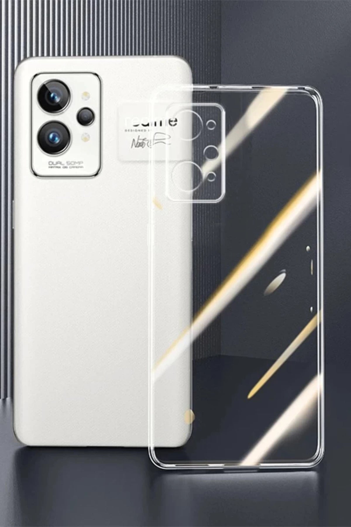 Realme GT2 Pro 5G Uyumlu Kılıf Lüx Şeffaf Silikon