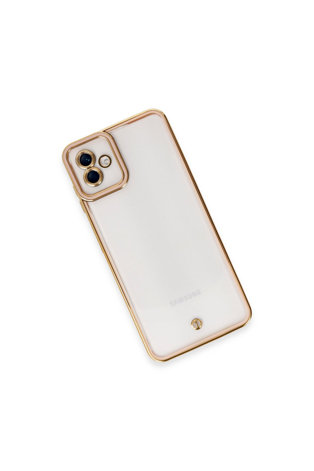 Samsung Galaxy A04 Uyumlu Kılıf Liva Lens Silikon - Rose