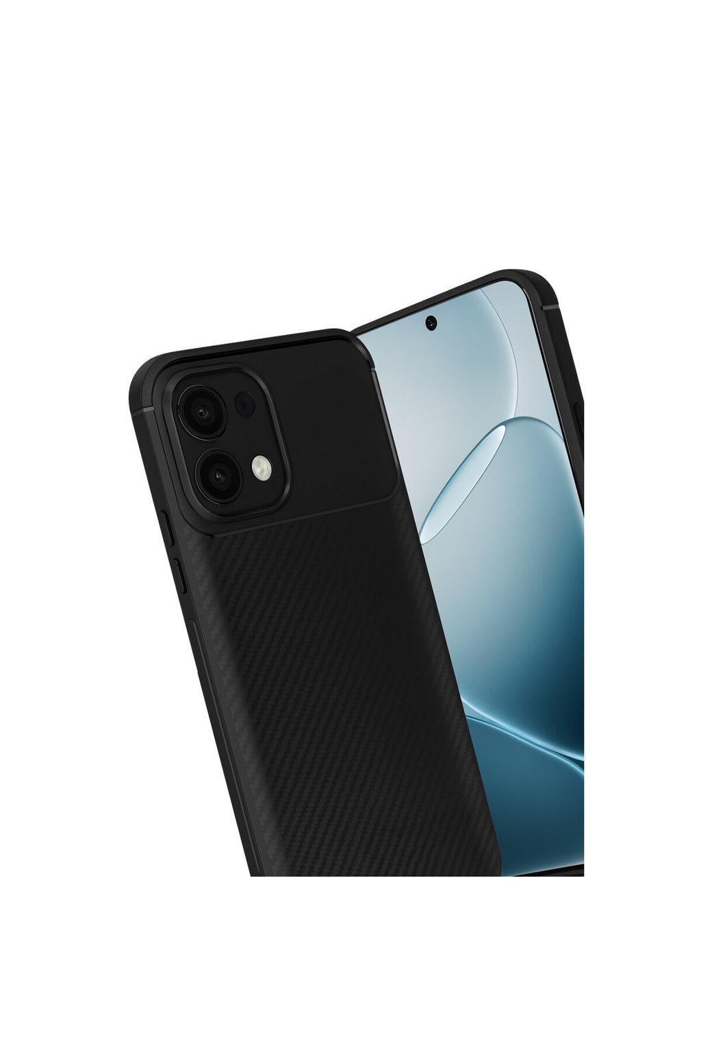 Oppo A6 Pro 4G Uyumlu Auto Focus Karbon Kapak - Siyah