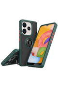 Xiaomi Redmi Note 14 4G Uyumlu Montreal Yüzüklü Silikon Kapak - Yeşil