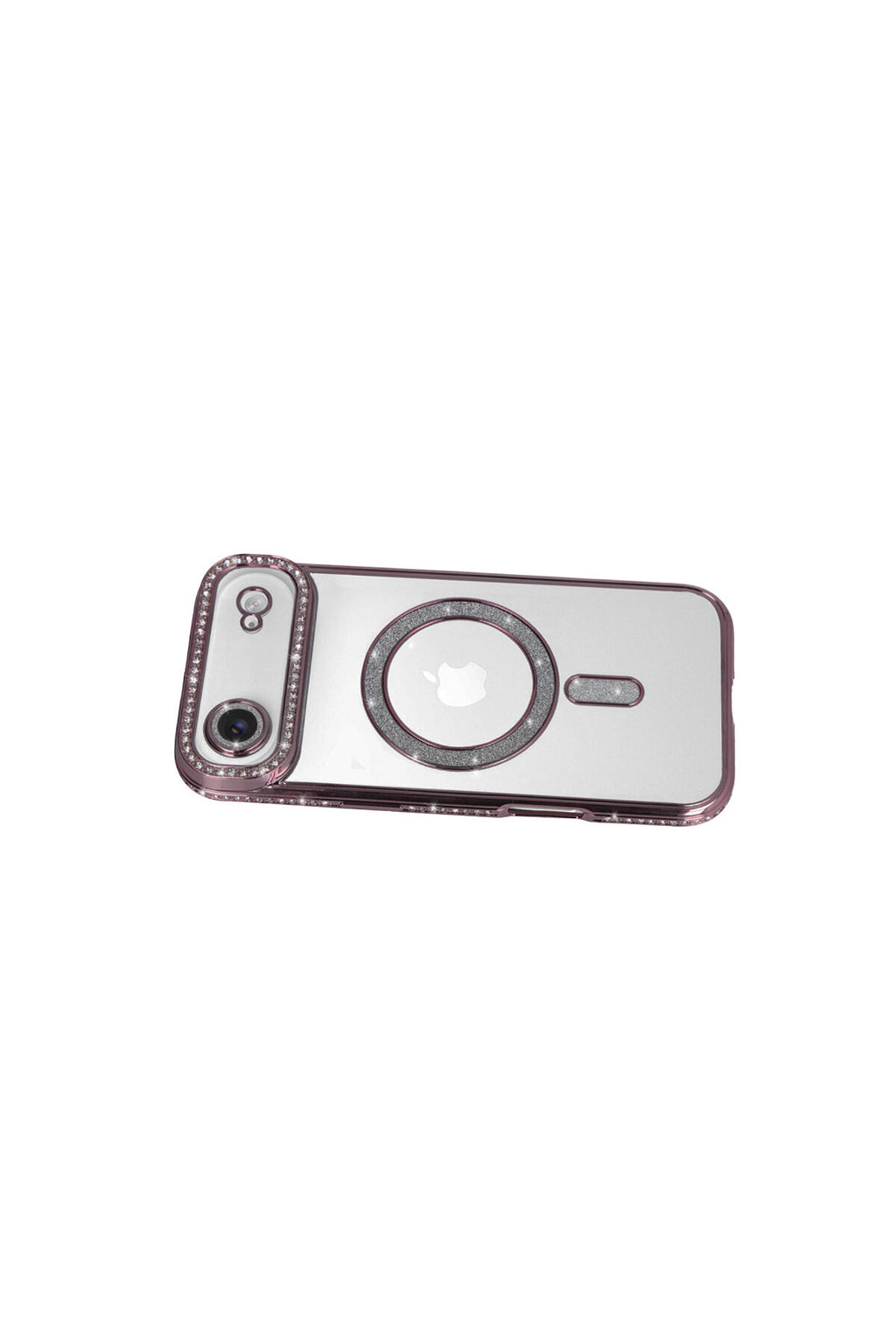 Apple iPhone 17 Air Uyumlu Joke Simli Magneticsafe Kılıf - Pembe