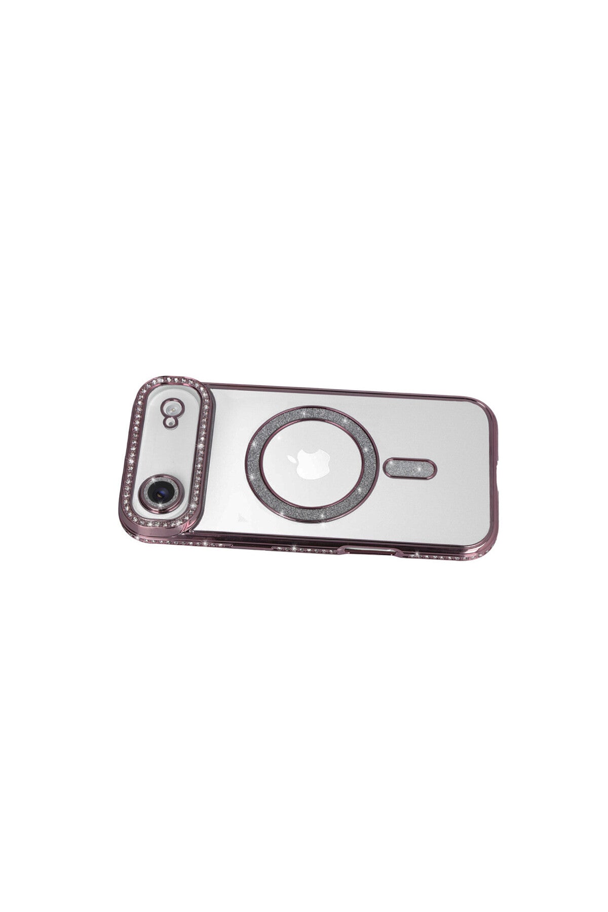 Apple iPhone 17 Air Uyumlu Joke Simli Magneticsafe Kılıf - Pembe