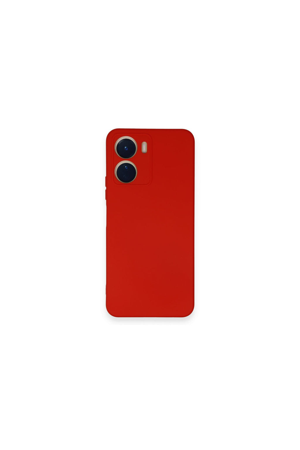 Vivo Y16 Uyumlu Kılıf Nano içi Kadife Silikon - Kırmızı