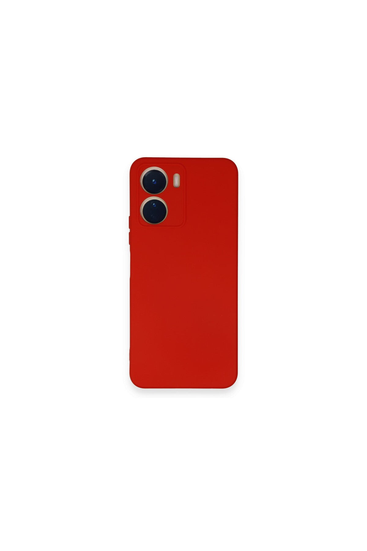 Vivo Y16 Uyumlu Kılıf Nano içi Kadife Silikon - Kırmızı