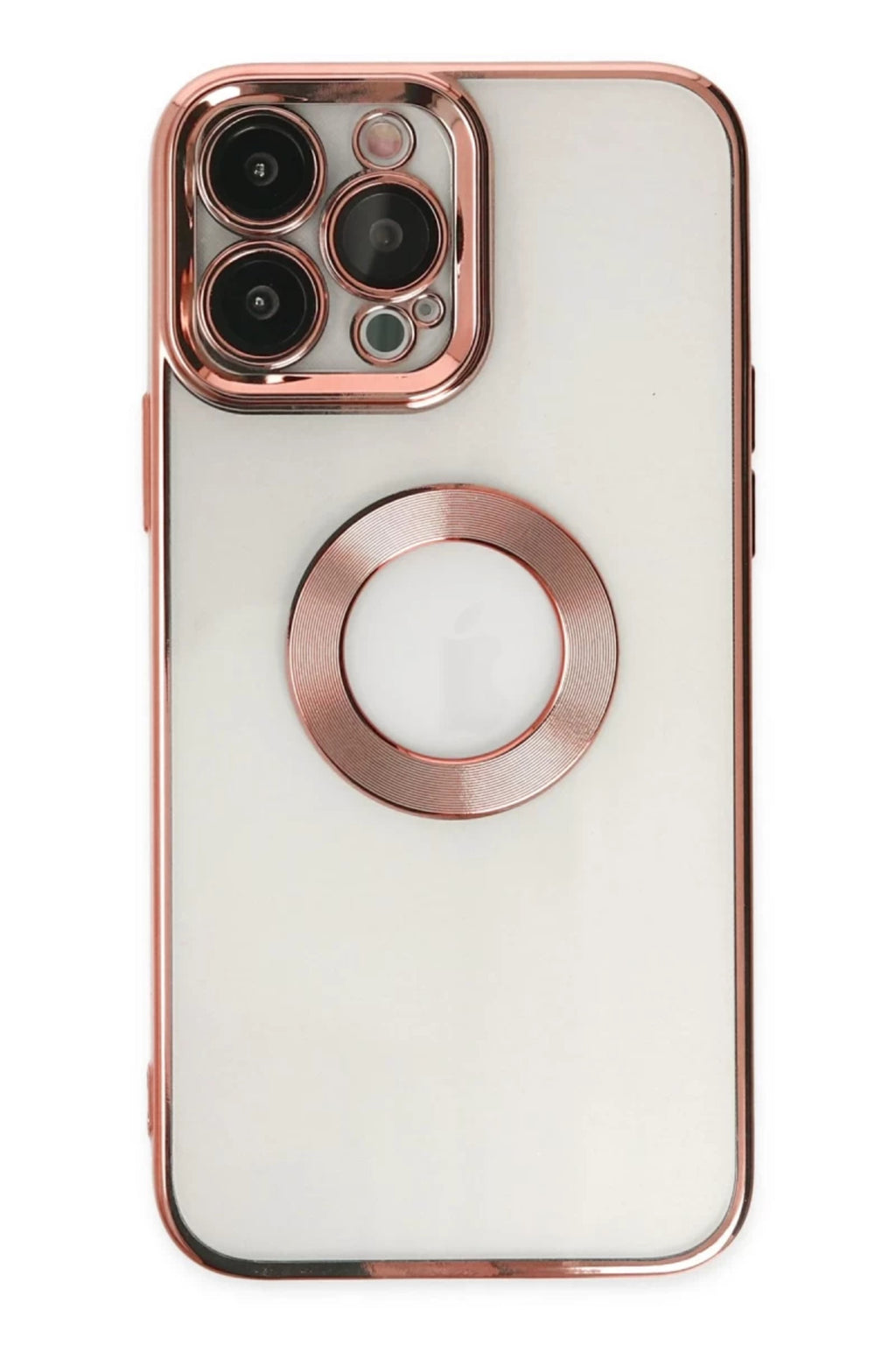 Apple iPhone 14 Pro Uyumlu Kılıf Slot Silikon - Rose Gold