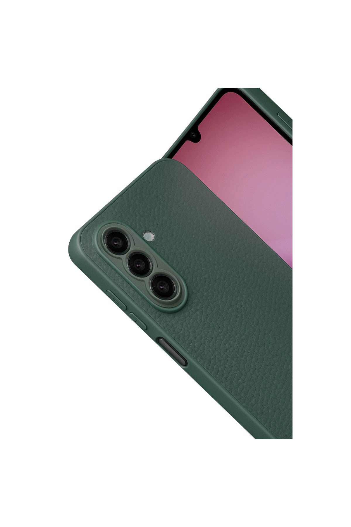 Samsung Galaxy A17 5G Uyumlu Thermax Silikon Kılıf - Koyu Yeşil