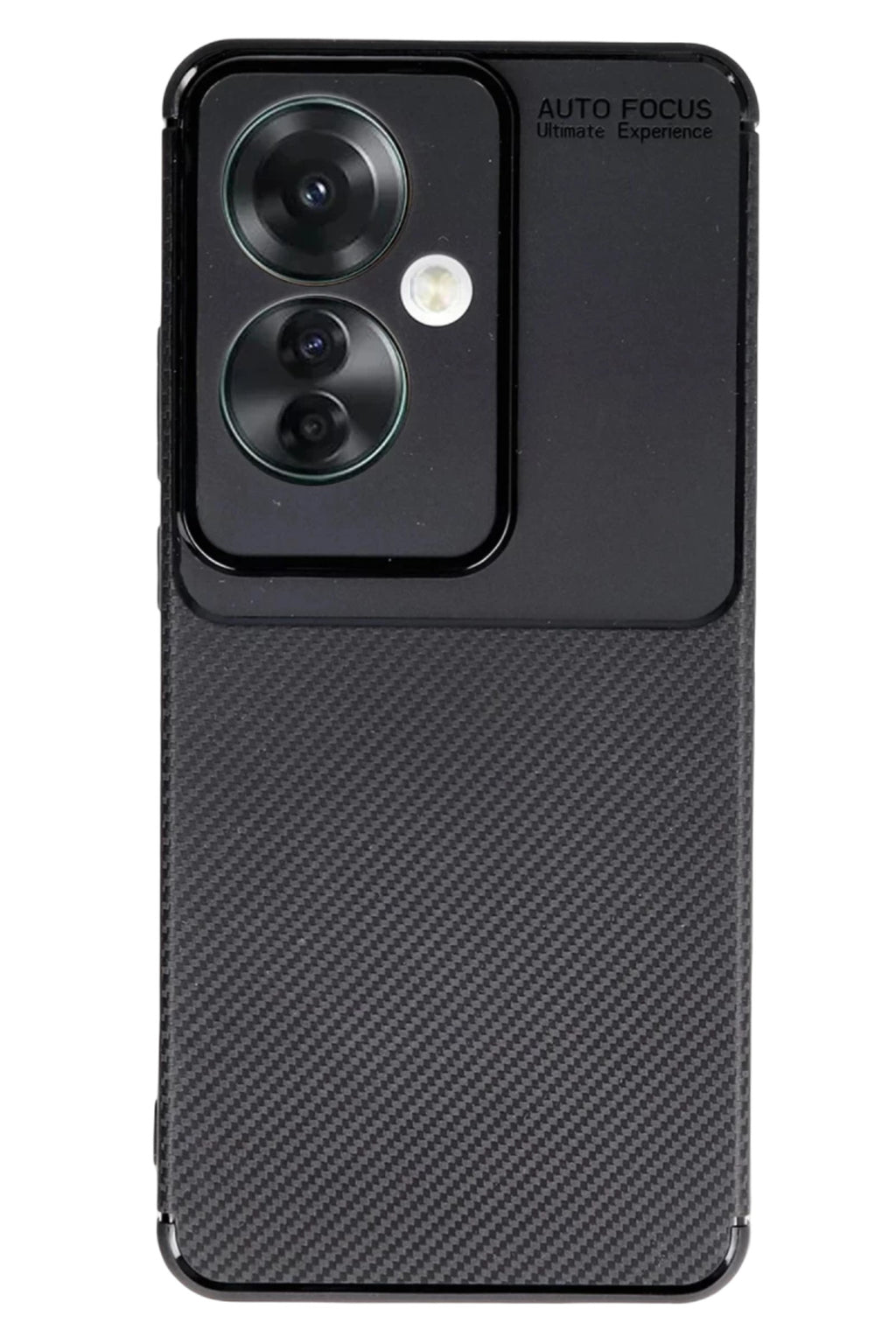 Oppo Reno 11F Uyumlu Kılıf Auto Focus Karbon Kapak - Siyah
