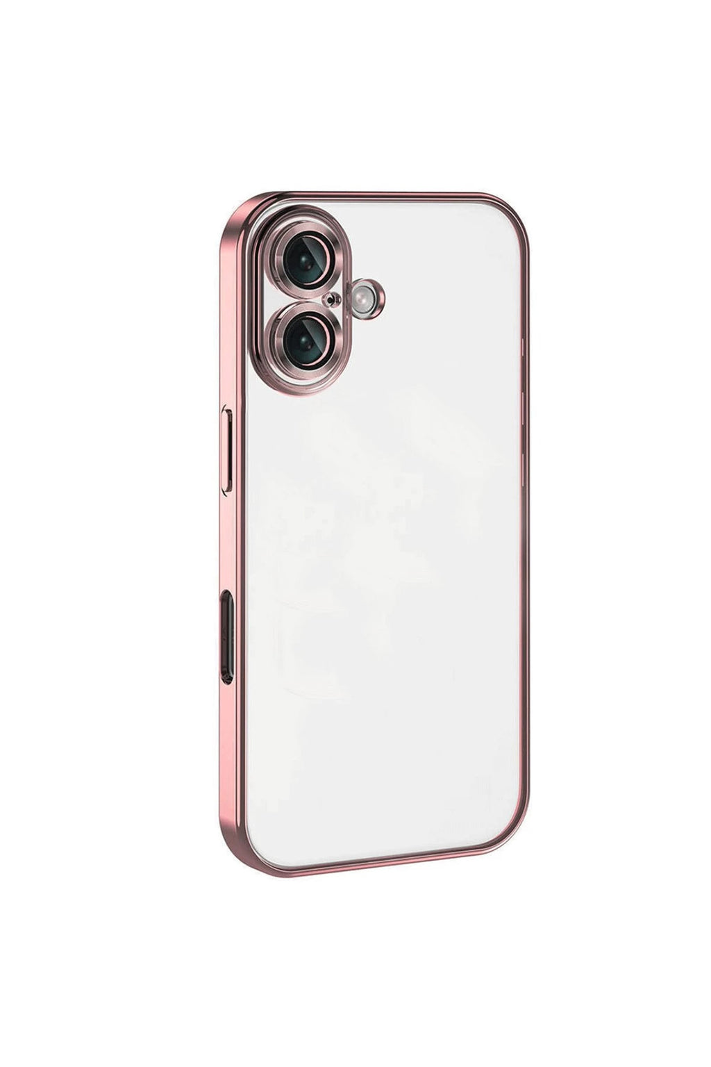 Apple iPhone 16 Uyumlu Kılıf Lensli Silikon - Pembe