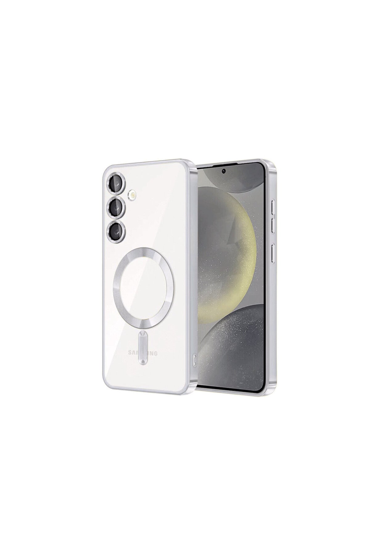 Samsung Galaxy S24 Uyumlu Kılıf Kross Magneticsafe Kapak - Titan Gri