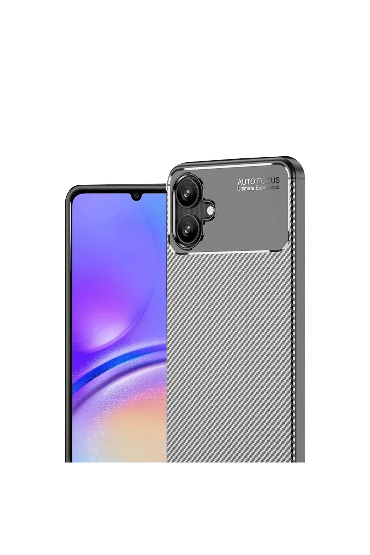 Samsung Galaxy A06 Uyumlu Kılıf Auto Focus Karbon Kapak - Gri