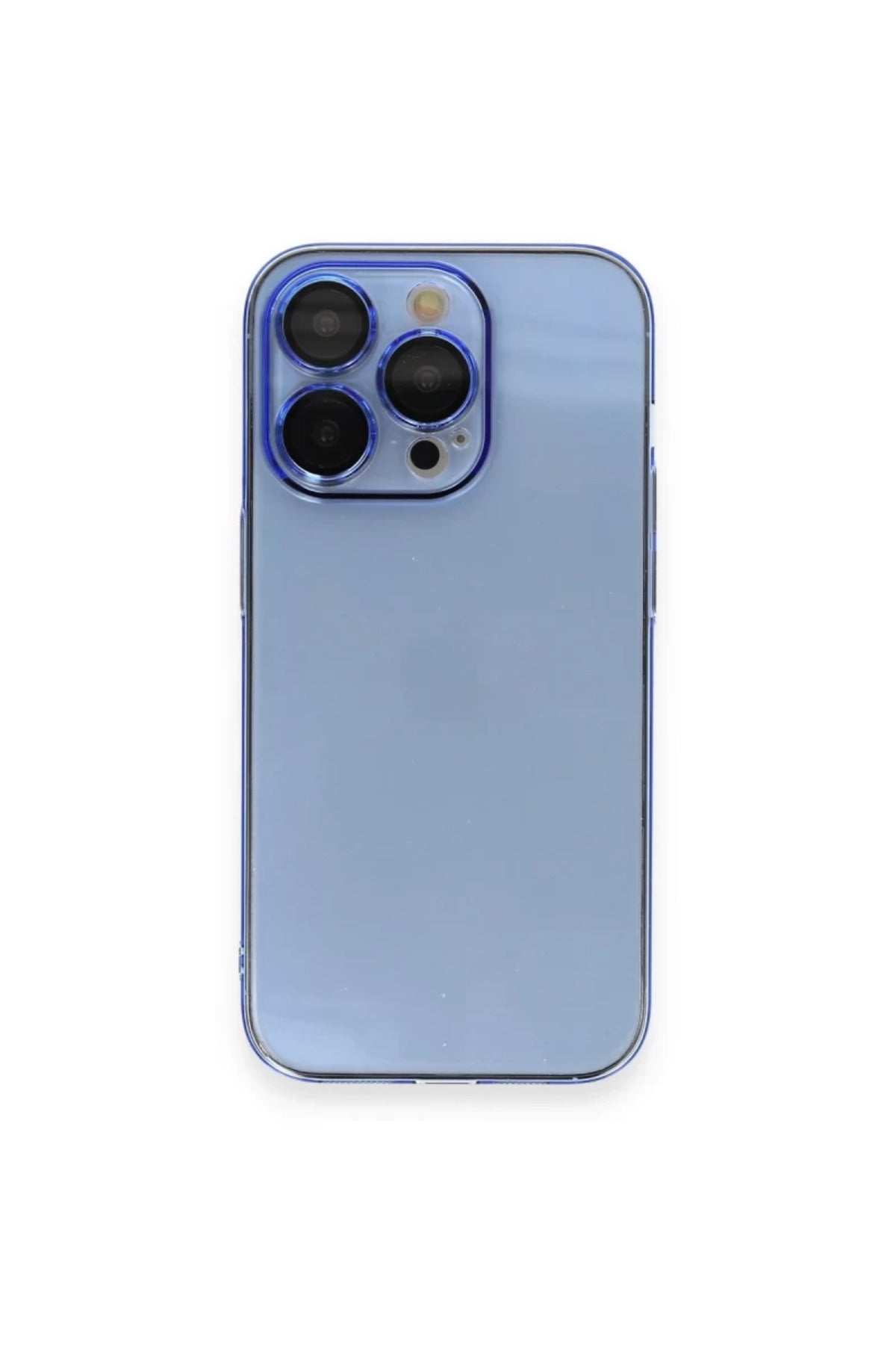 Apple iPhone 14 Pro Max Uyumlu Kılıf Armada Lensli Kapak - Sierra Blue