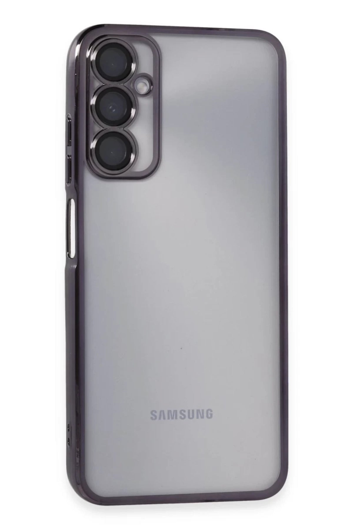 Samsung Galaxy A05S Uyumlu Kılıf Lensli Silikon - Mor