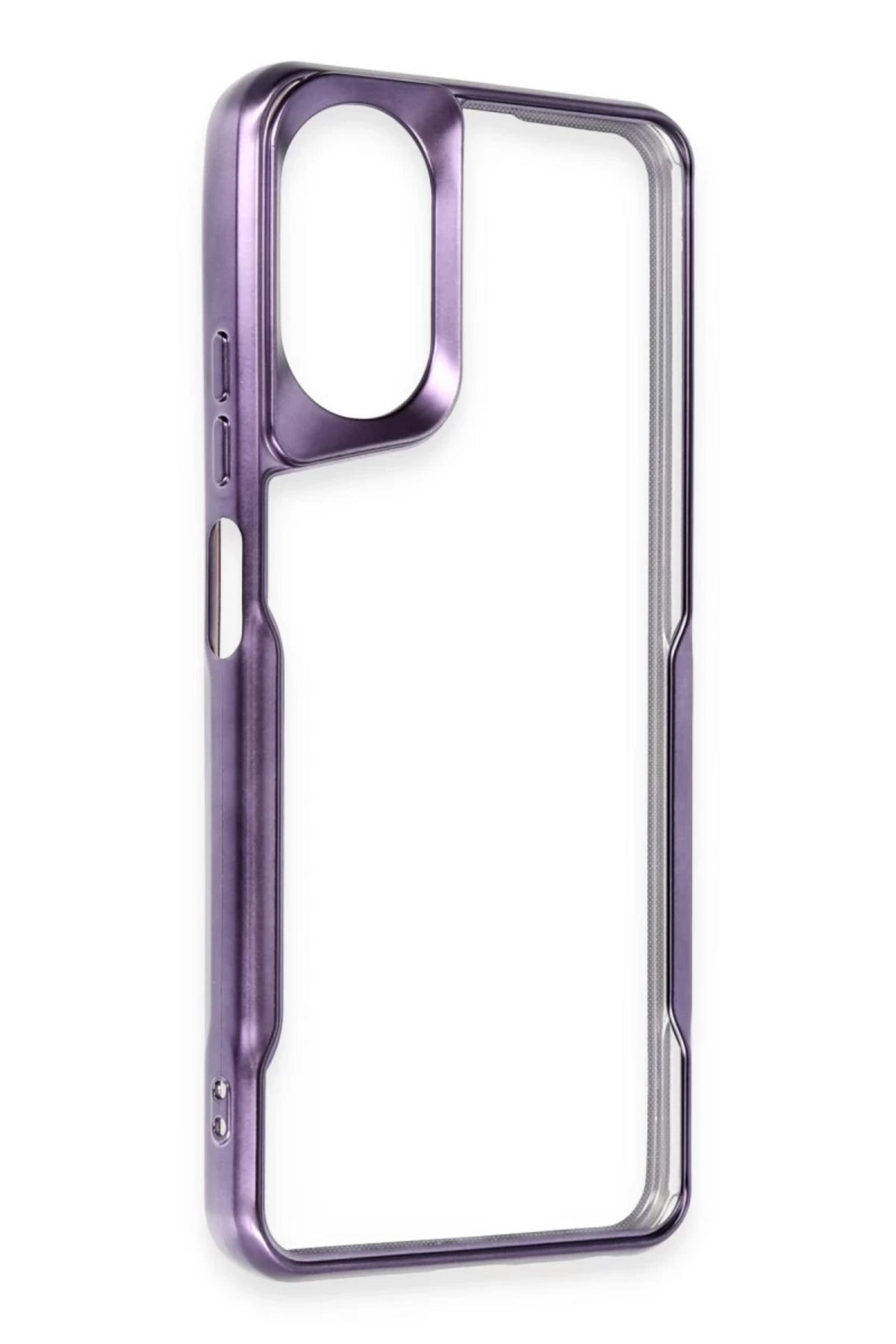 Oppo A38 Uyumlu Kılıf Boyi Silikon Kapak - Derin Mor