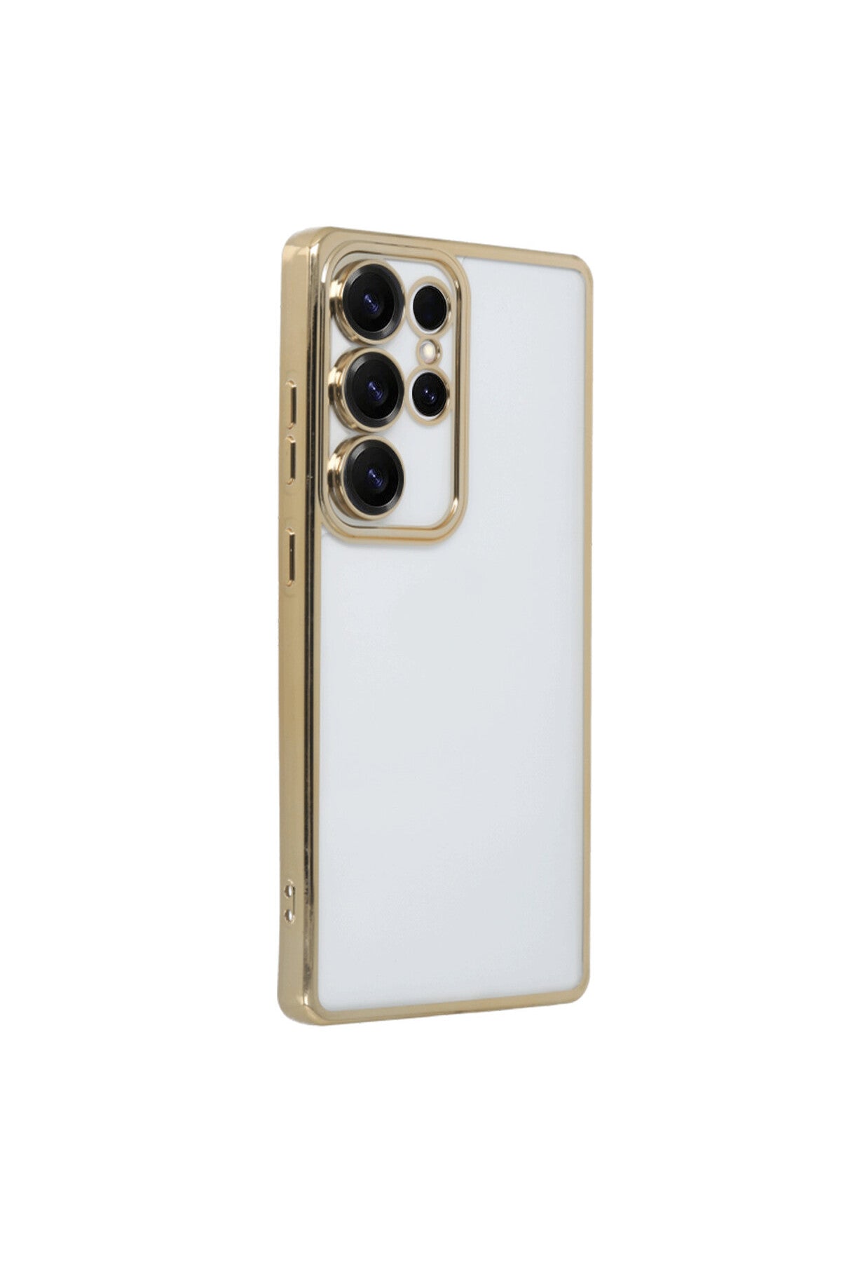 Samsung Galaxy S25 Ultra Uyumlu Kılıf Lensli Silikon - Gold