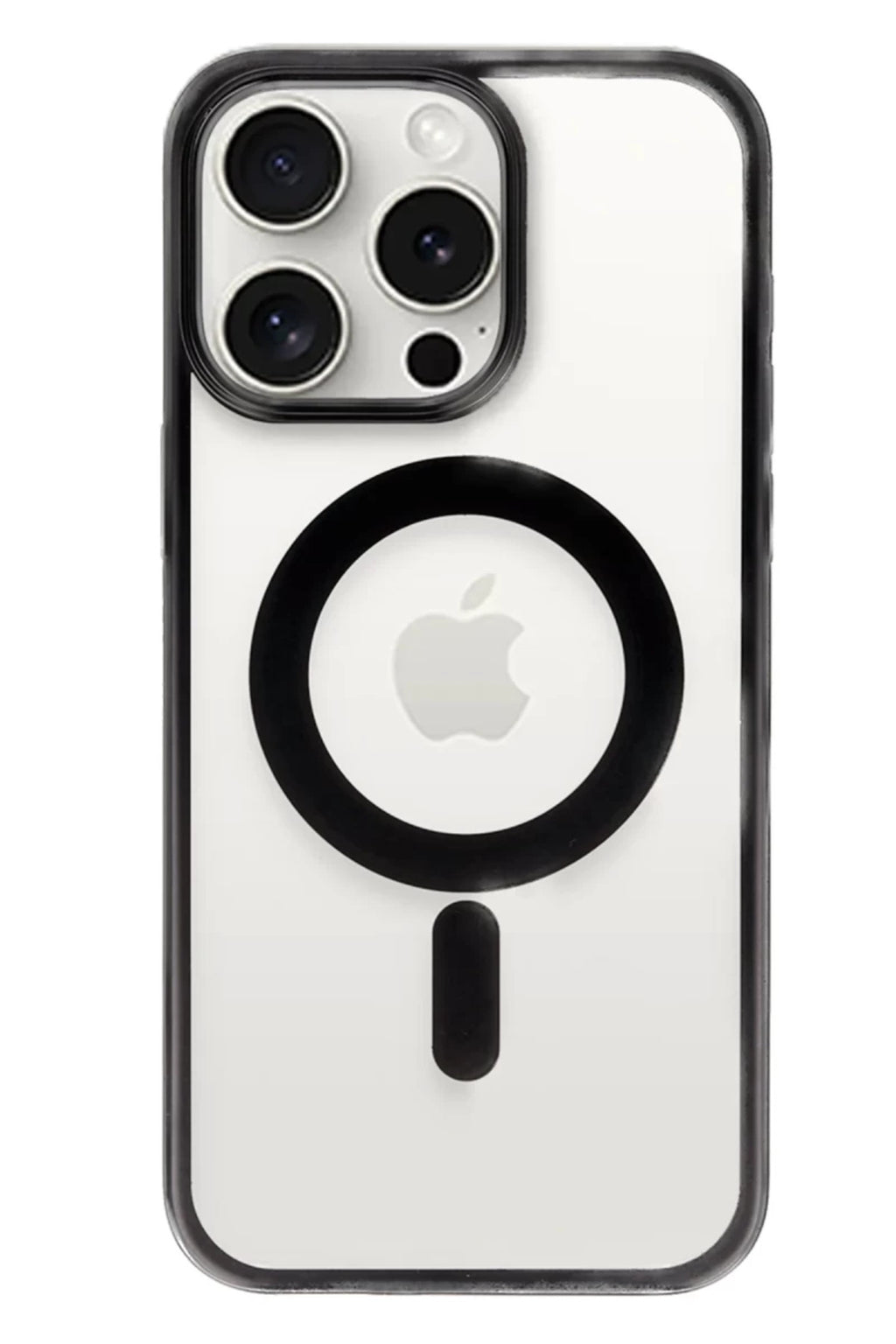 Apple iPhone 15 Pro Max Uyumlu Kılıf Erozi Magsafe Kapak - Siyah