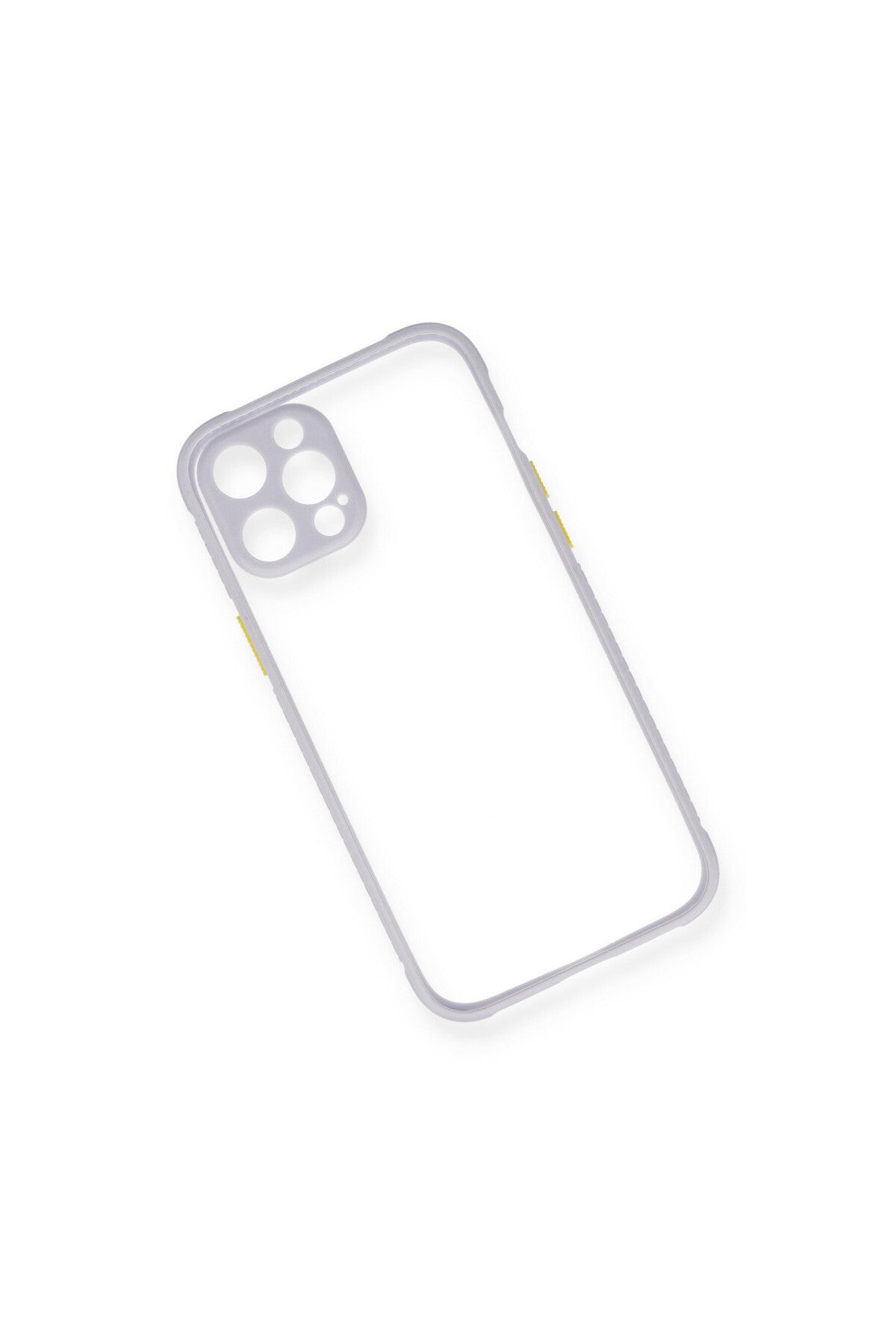 Apple iPhone 12 Uyumlu Kılıf Miami Şeffaf Silikon - Lila
