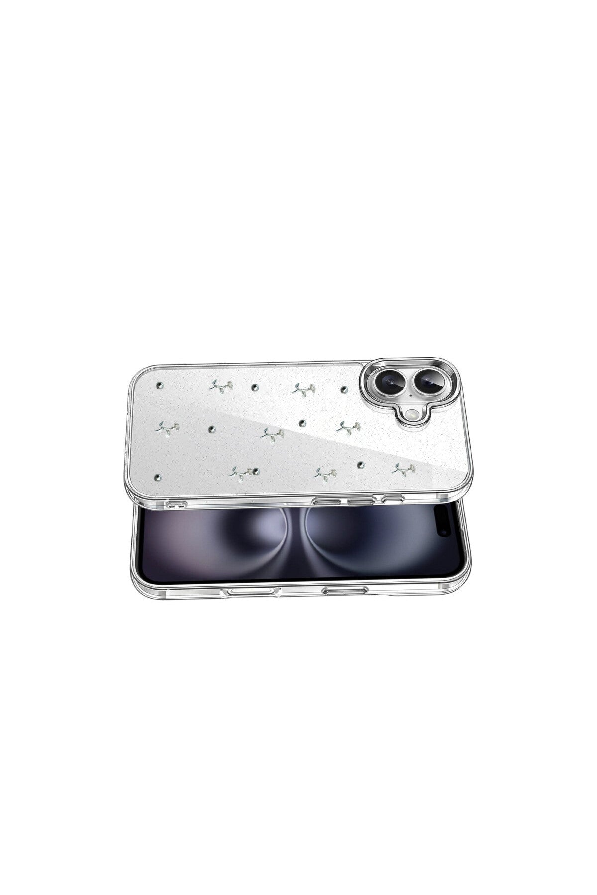 Apple iPhone 16 Plus Uyumlu Fiyonk Desenli Kapak - Desen 4