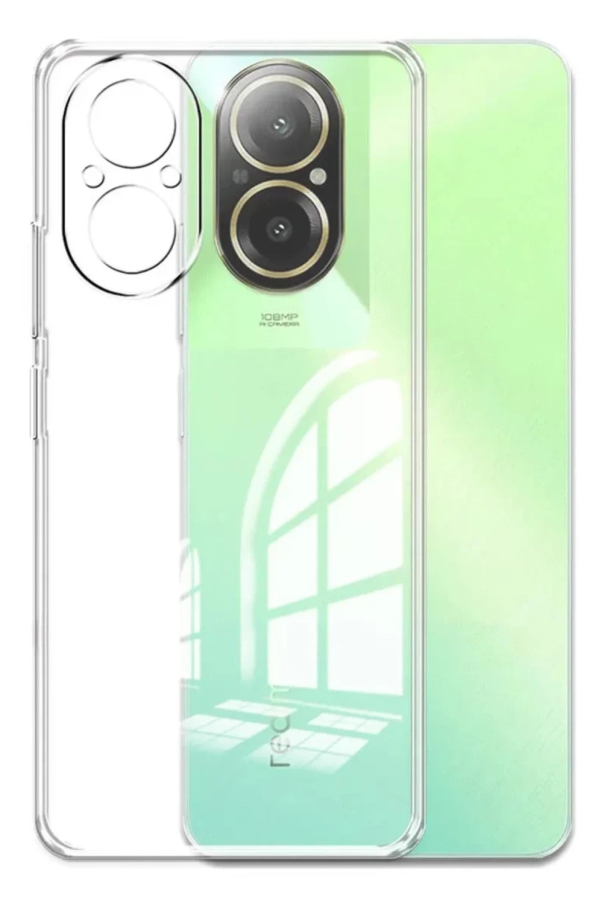 Realme 12 Lite Uyumlu Kılıf Lüx Şeffaf Silikon