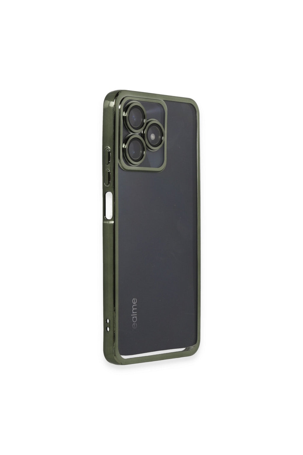 Realme C53 Uyumlu Kılıf Lensli Silikon - Yeşil