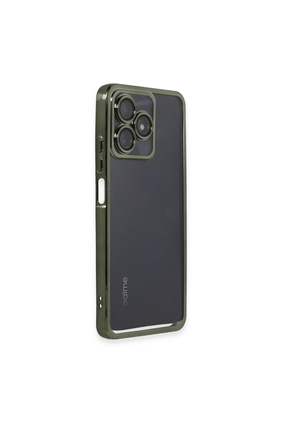 Realme C53 Uyumlu Kılıf Lensli Silikon - Yeşil
