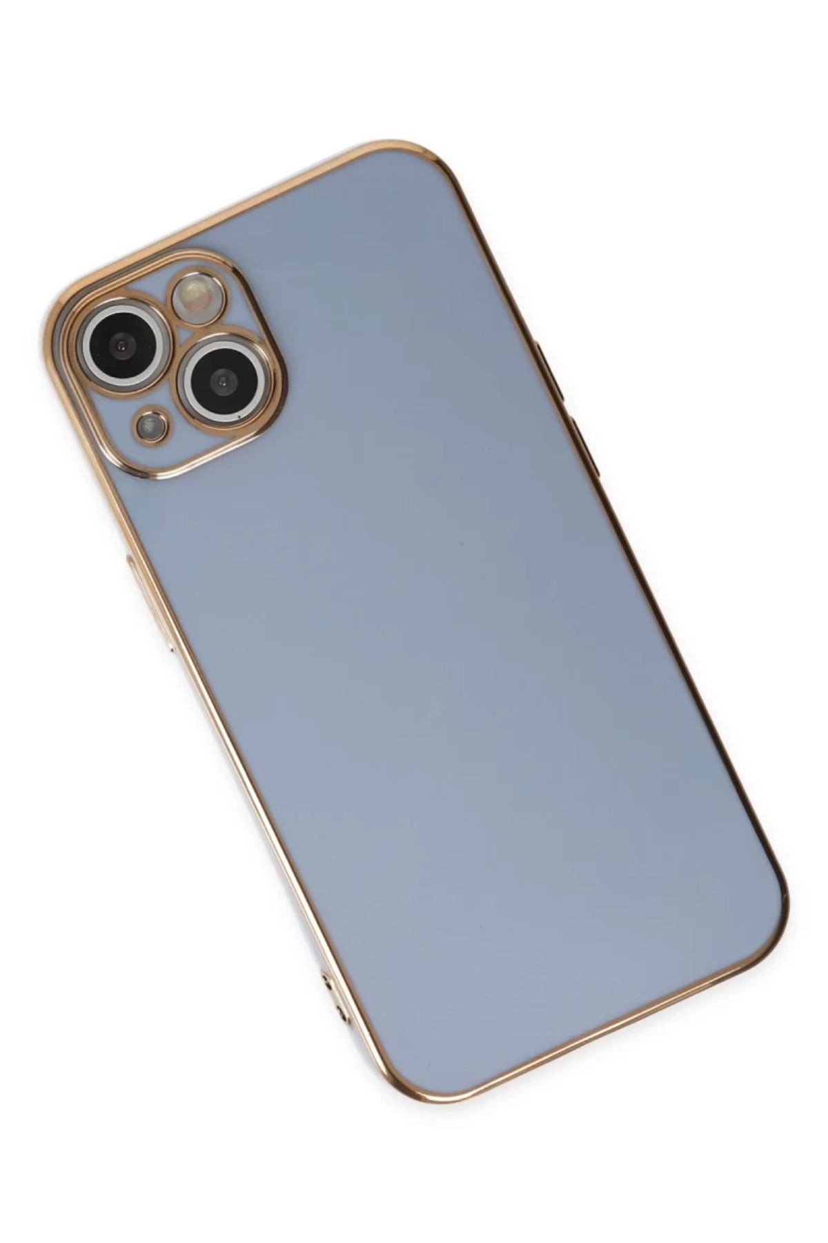 Apple iPhone 14 Uyumlu Kılıf Volet Silikon - Mavi