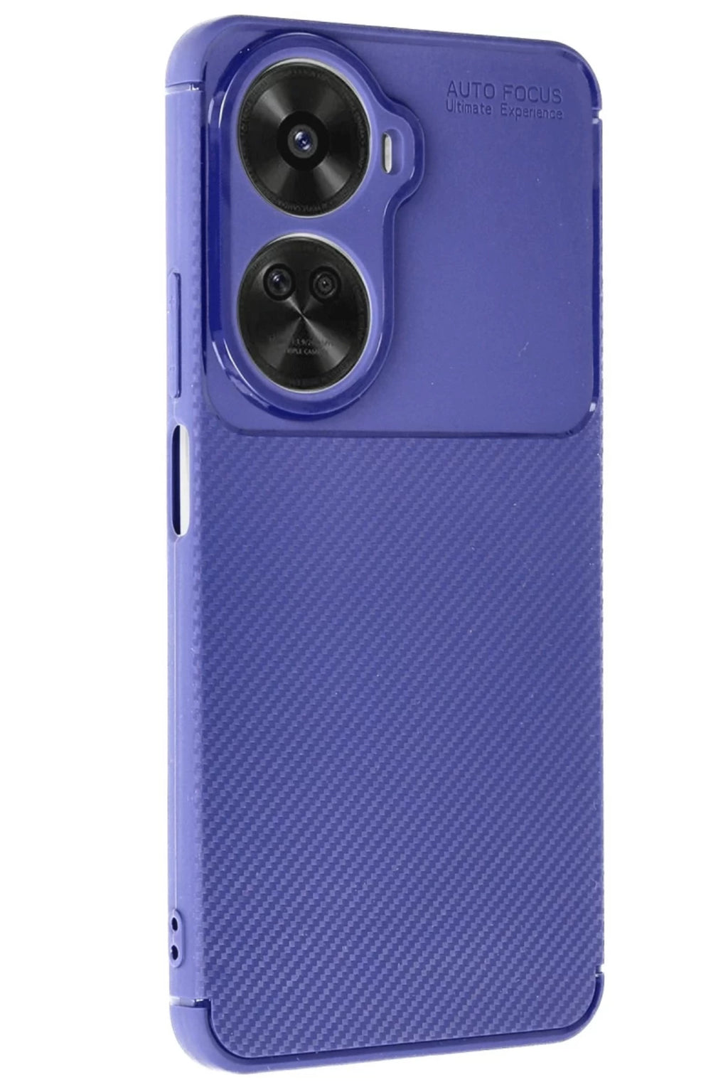 Huawei Nova 12 SE Uyumlu Kılıf Auto Focus Karbon Kapak - Lacivert