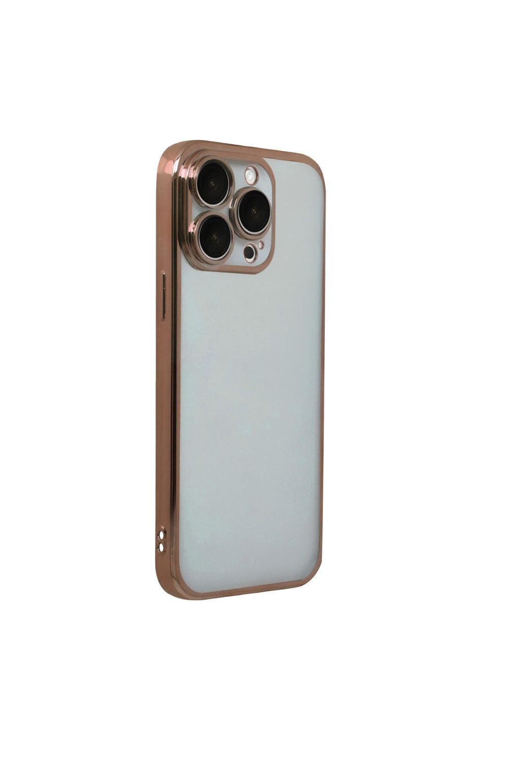 Apple iPhone 15 Pro Max Uyumlu Lensli Silikon - Çöl Titanyum