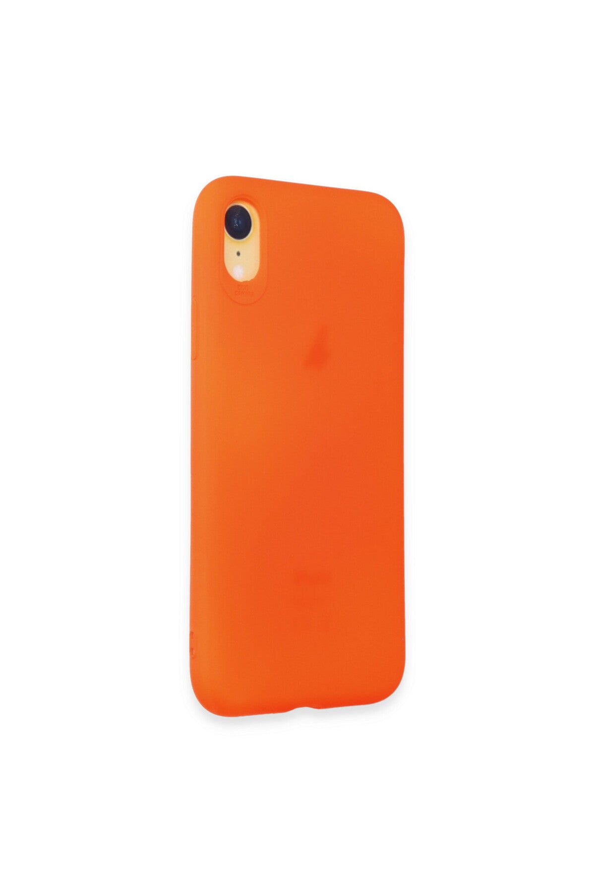 Apple iPhone XR Uyumlu Kılıf First Silikon - Parlak Turuncu