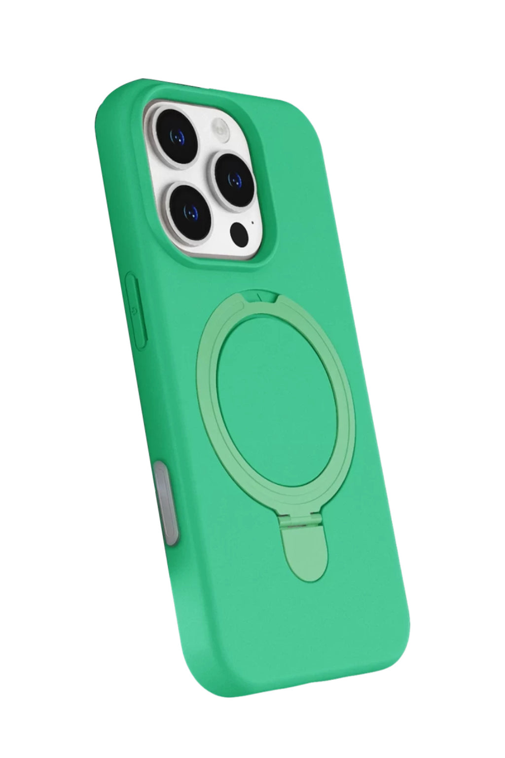 Apple iPhone 16 Pro Max Uyumlu Regal Magsafe Standlı Kapak - Yeşil