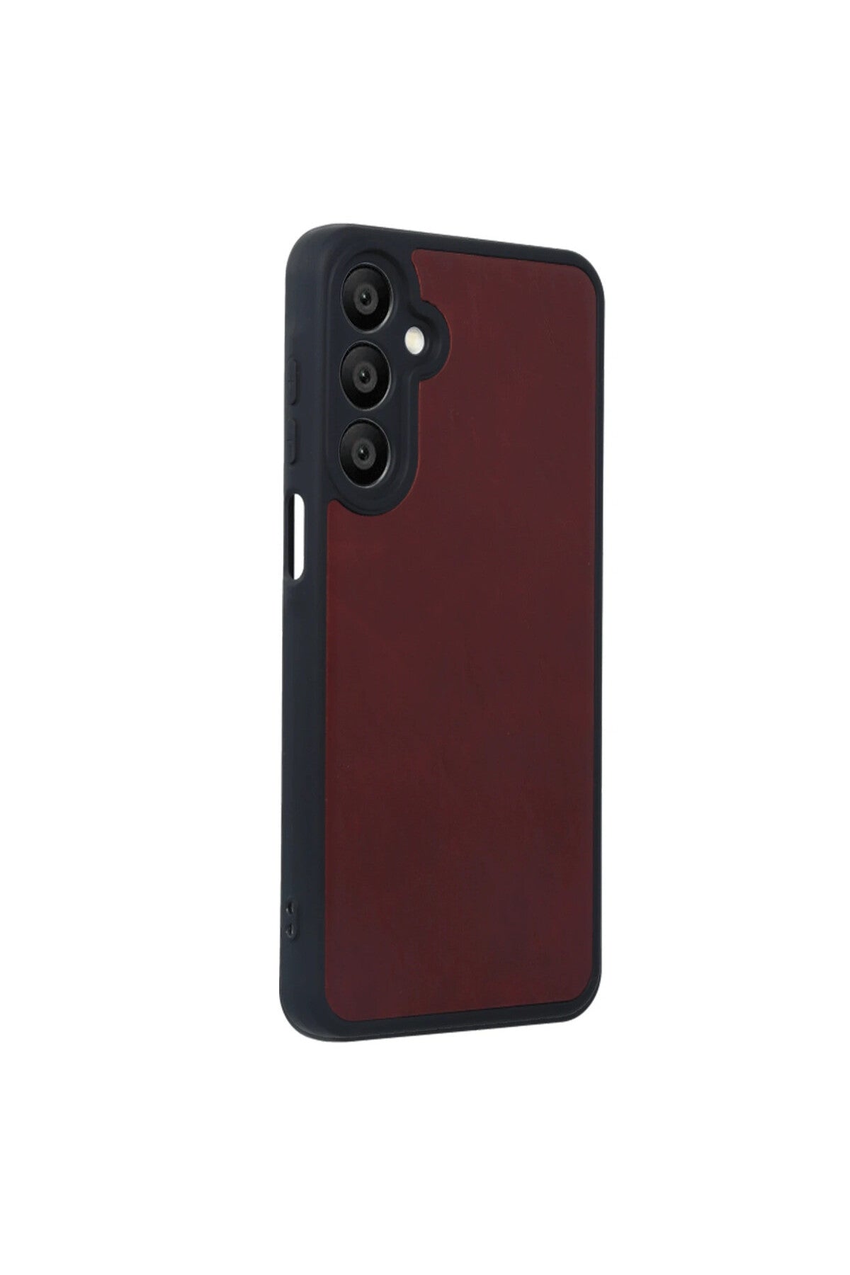 Samsung Galaxy A55 5G Uyumlu Kılıf Aras Deri Kapak - Bordo