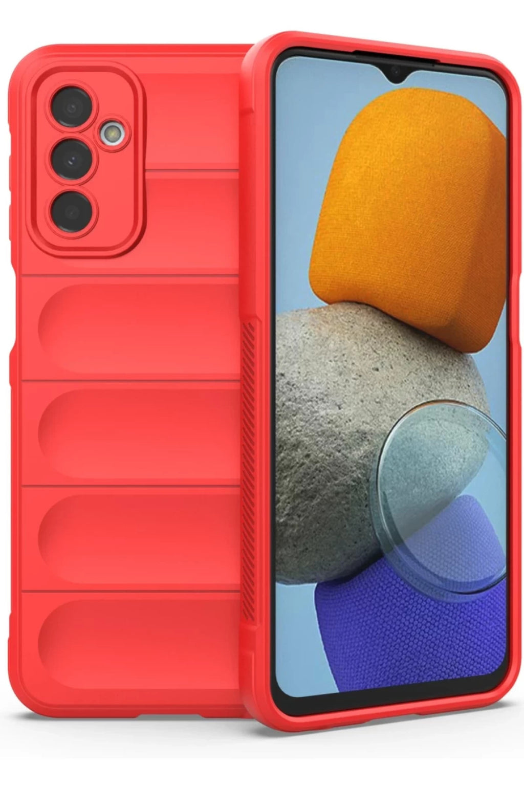 Samsung Galaxy M23 Uyumlu Kılıf Optimum Silikon - Kırmızı