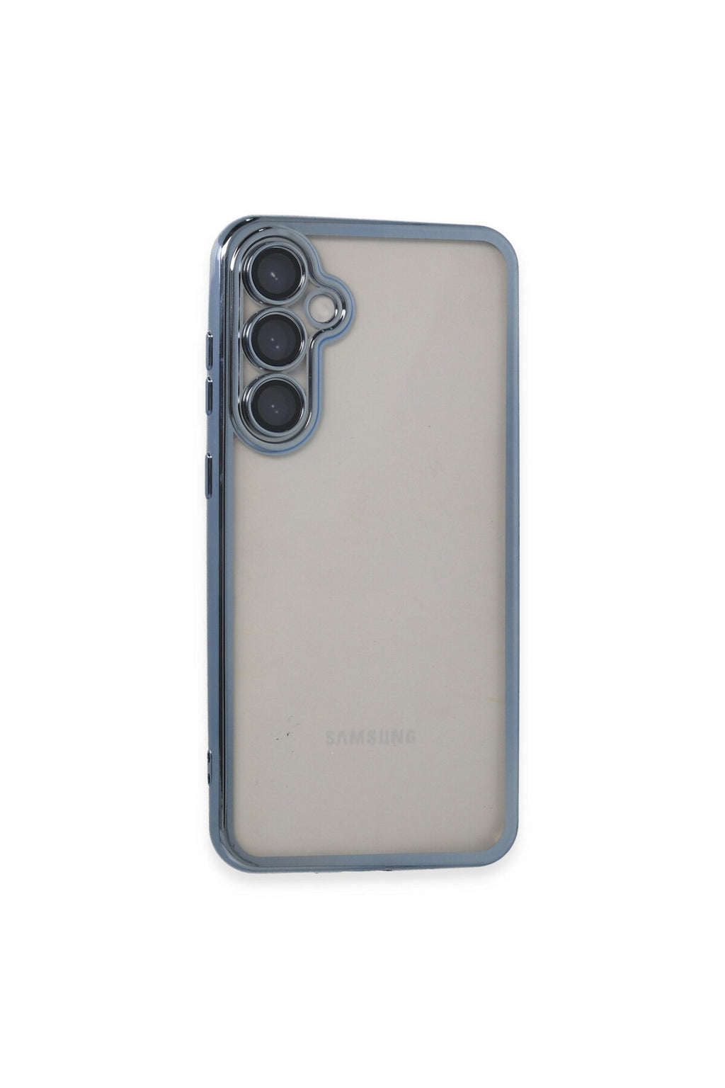 Samsung Galaxy S23 FE Uyumlu Kılıf Lensli Silikon - Açık Mavi