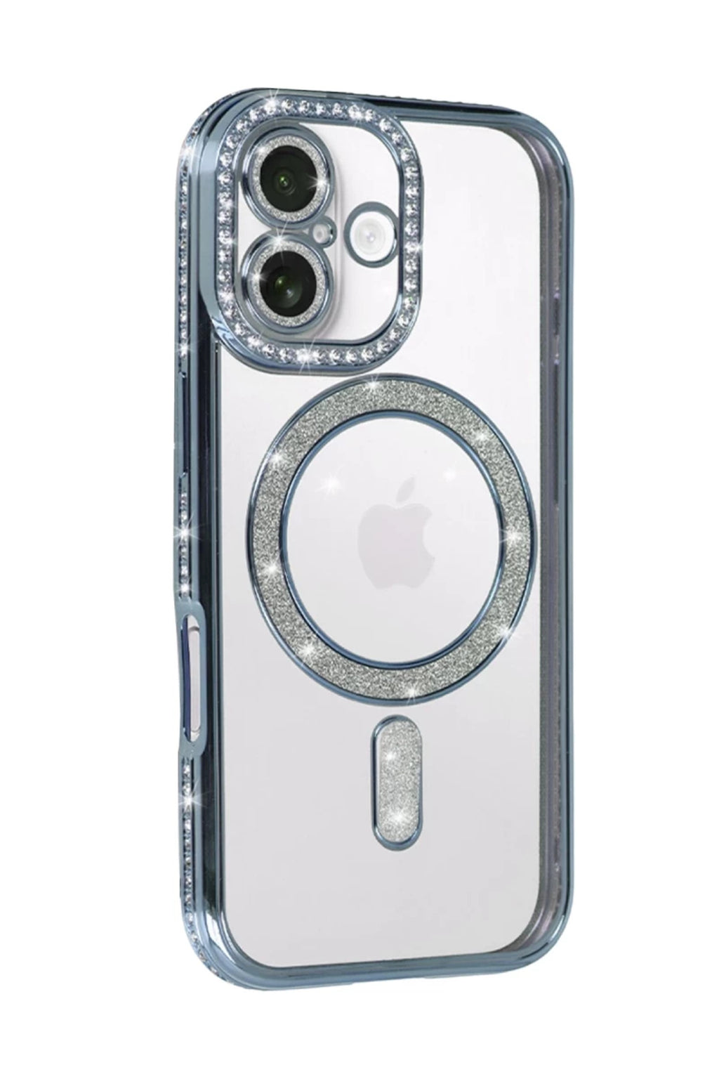 Apple iPhone 17 Uyumlu Joke Simli Magneticsafe Kılıf - Mavi