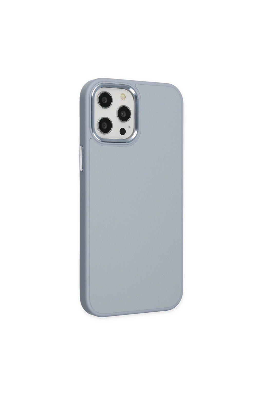 Apple iPhone 12 Pro Max Uyumlu Kılıf Asya Deri Silikon - Sierra Blue