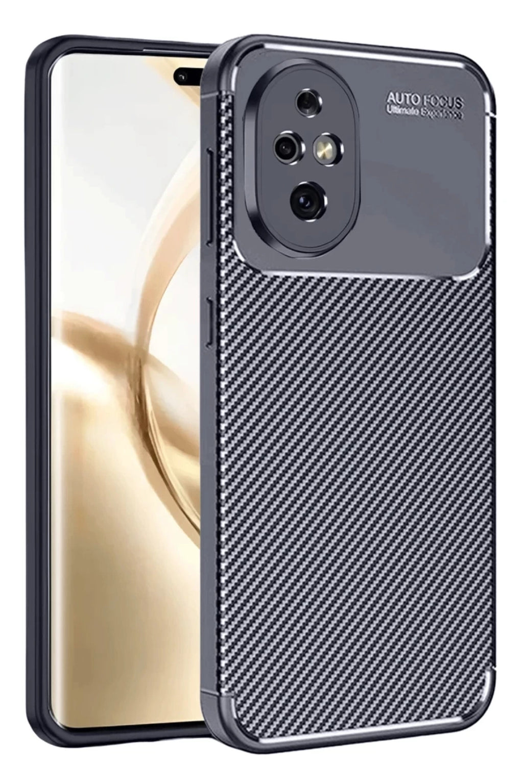 Honor 200 Uyumlu Kılıf Auto Focus Karbon Kapak - Lacivert