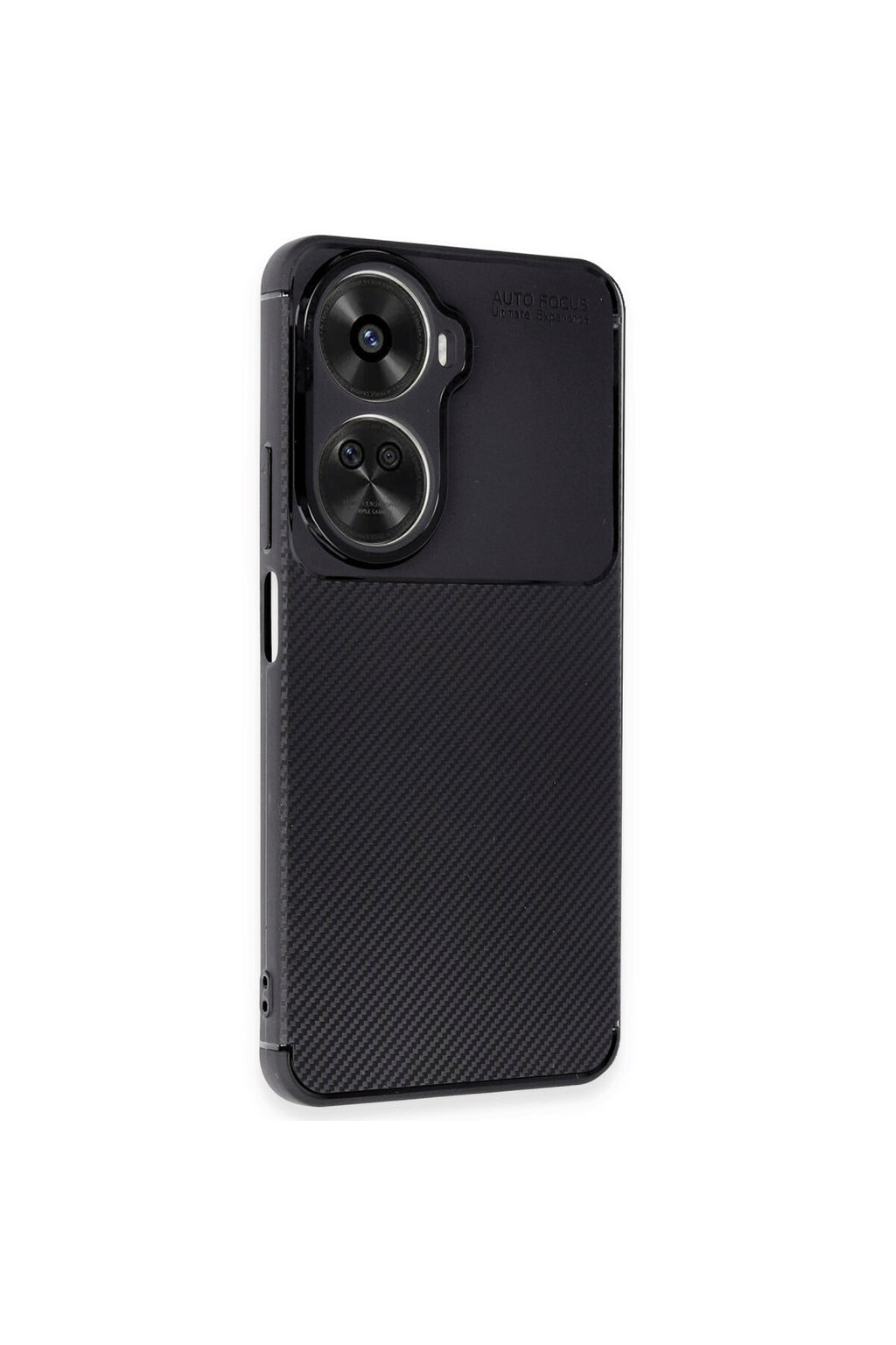 Huawei Nova 12 SE Uyumlu Kılıf Auto Focus Karbon Kapak - Siyah