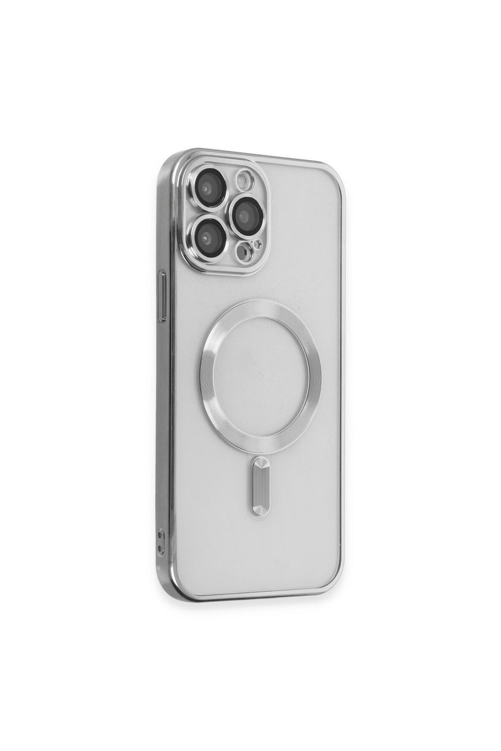 Apple iPhone 15 Pro Uyumlu Kılıf Kross Magneticsafe Kapak - Gümüş