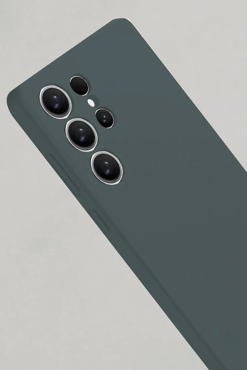 Samsung Galaxy S25 Ultra Uyumlu Kılıf Nano içi Kadife Silikon - Koyu Yeşil
