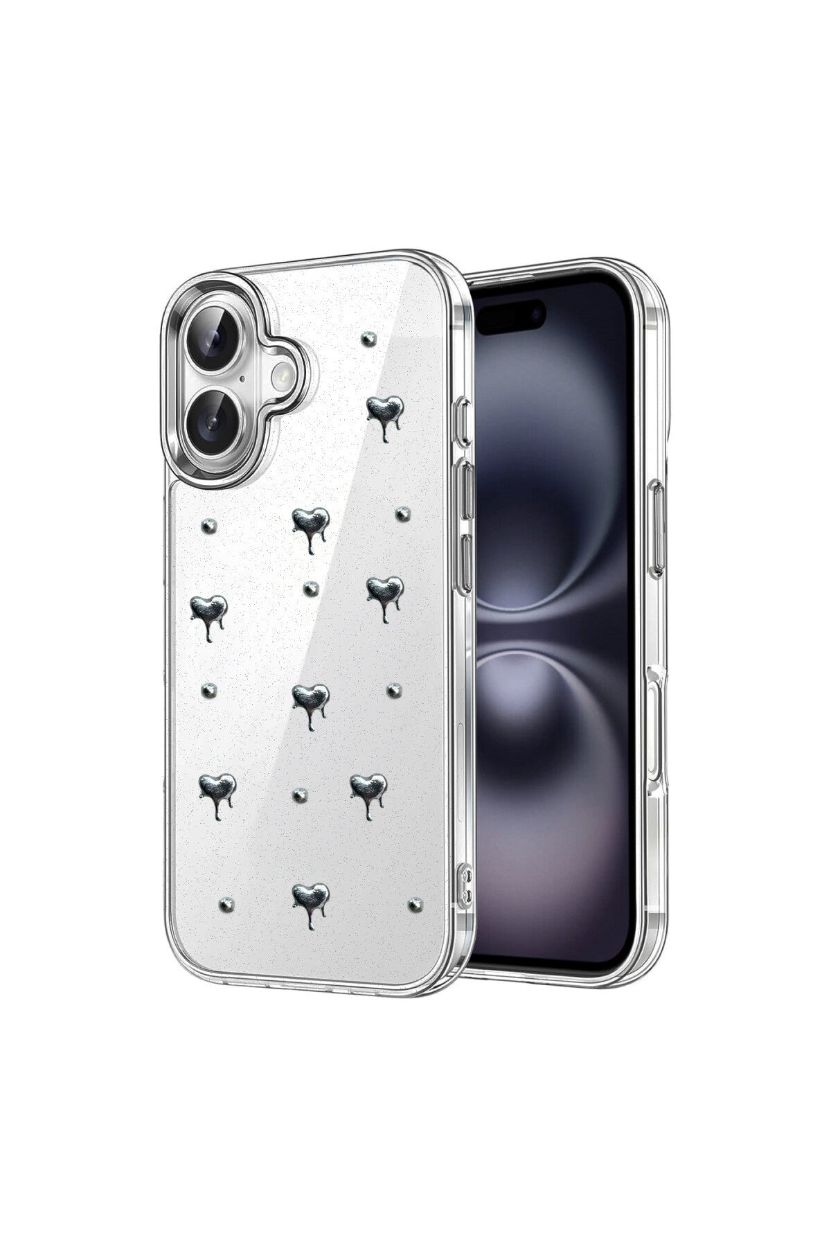 Apple iPhone 17 Uyumlu Fiyonk Desenli Kapak - Desen 1