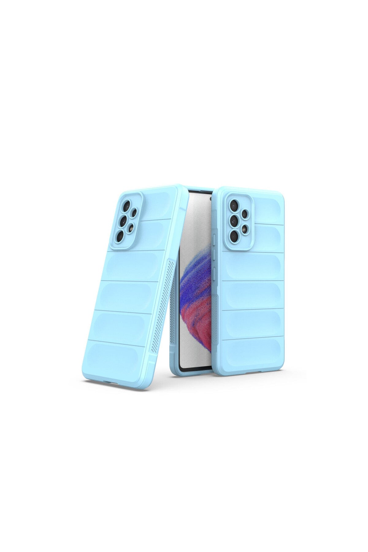 Samsung Galaxy A53 5G Uyumlu Kılıf Optimum Silikon - Sky Blue