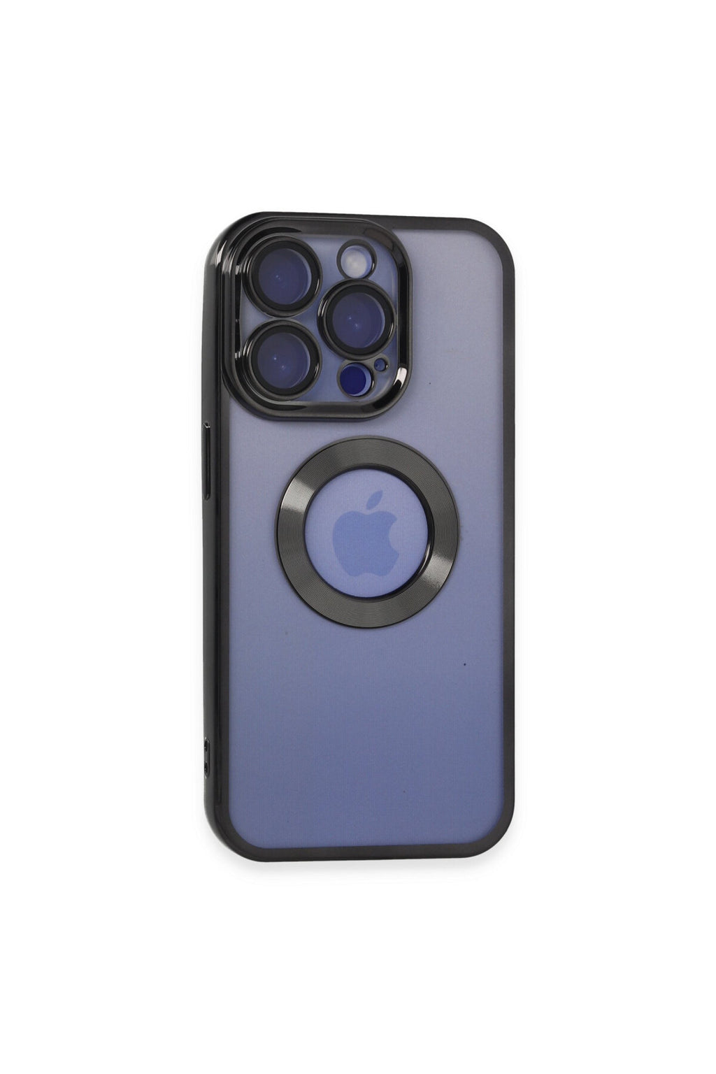 Apple iPhone 15 Pro Max Uyumlu Kılıf Slot Silikon - Siyah