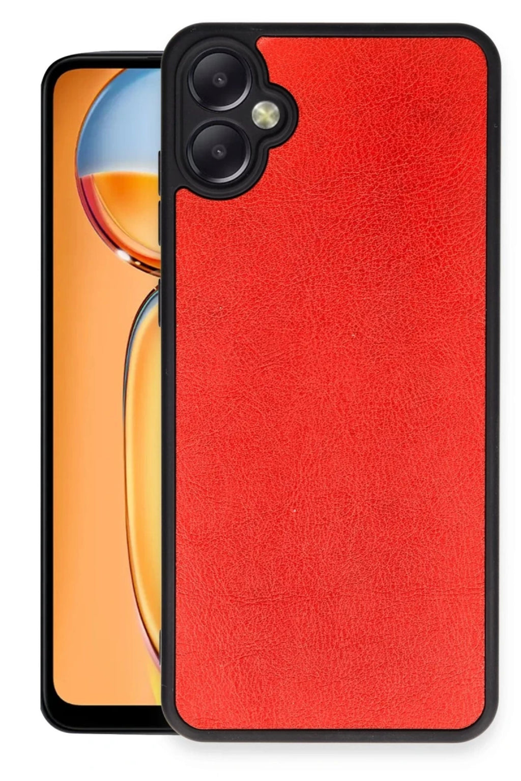 Samsung Galaxy A05 Uyumlu Kılıf Aras Deri Kapak - Kırmızı
