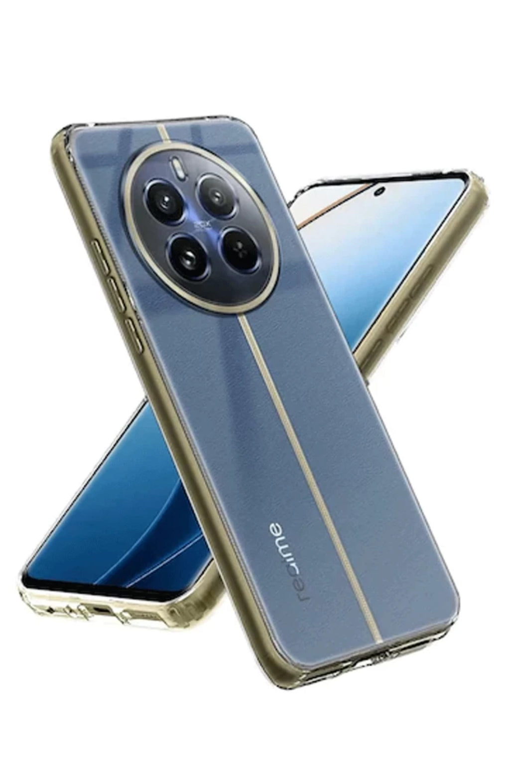 Realme 12 5G Uyumlu Kılıf Lüx Şeffaf Silikon